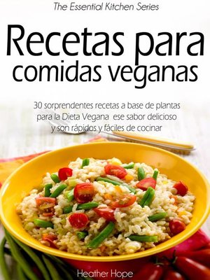 cover image of Recetas para comidas veganas